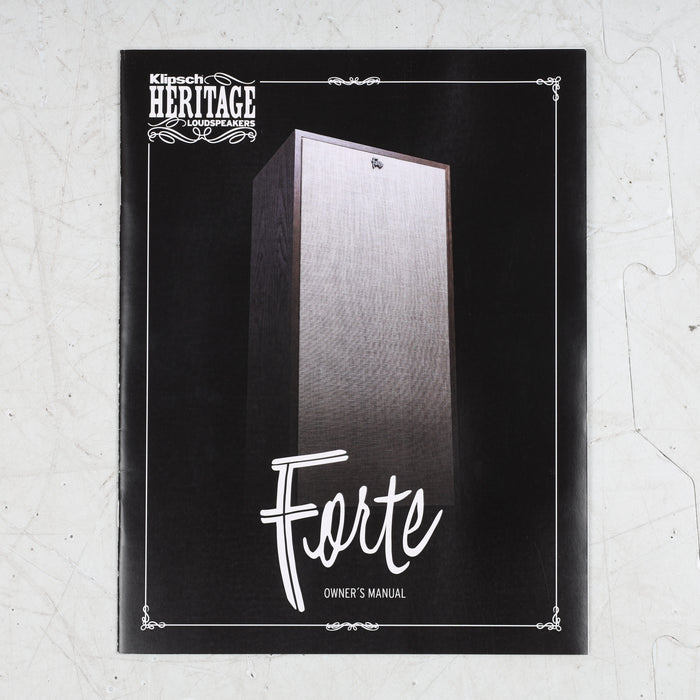 Klipsch Forte IV Floorstanding Speakers; American Walnut Pair; Forte 4