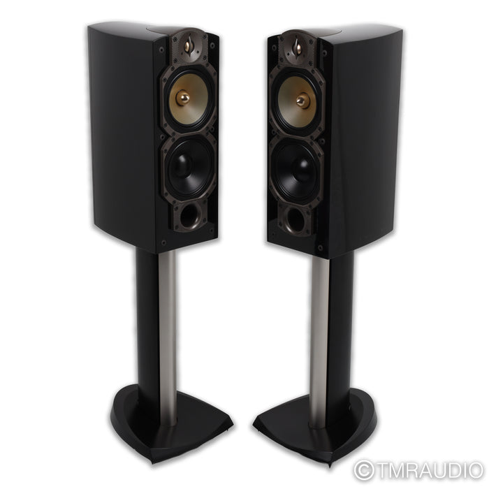 Paradigm Signature S4 Bookshelf Speakers; Gloss Black Pair w/ Stands