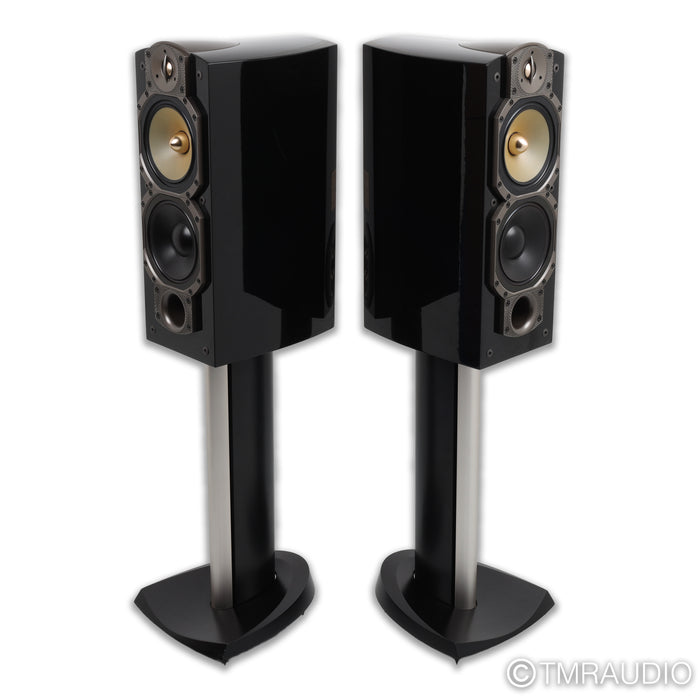Paradigm Signature S4 Bookshelf Speakers; Gloss Black Pair w/ Stands