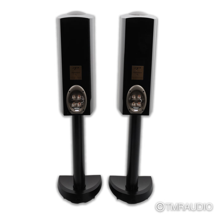 Paradigm Signature S4 Bookshelf Speakers; Gloss Black Pair w/ Stands