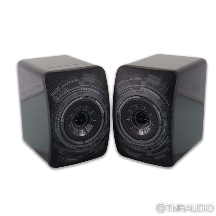 KEF LS50 Wireless Active Bookshelf Speakers; Nocturne Edition Pair