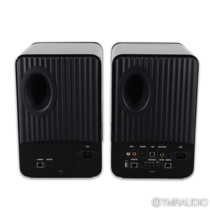 KEF LS50 Wireless Active Bookshelf Speakers; Nocturne Edition Pair
