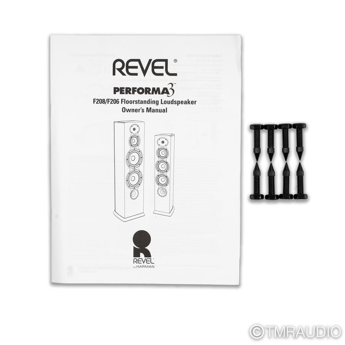 Revel Performa3 F206 Floorstanding Speakers; Walnut Pair