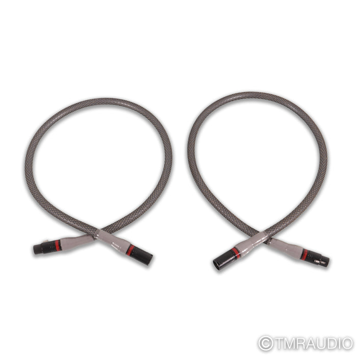 Acoustic Zen Silver Reference Zero Crystal XLR Cable; 1m Pair Bal Interconnects
