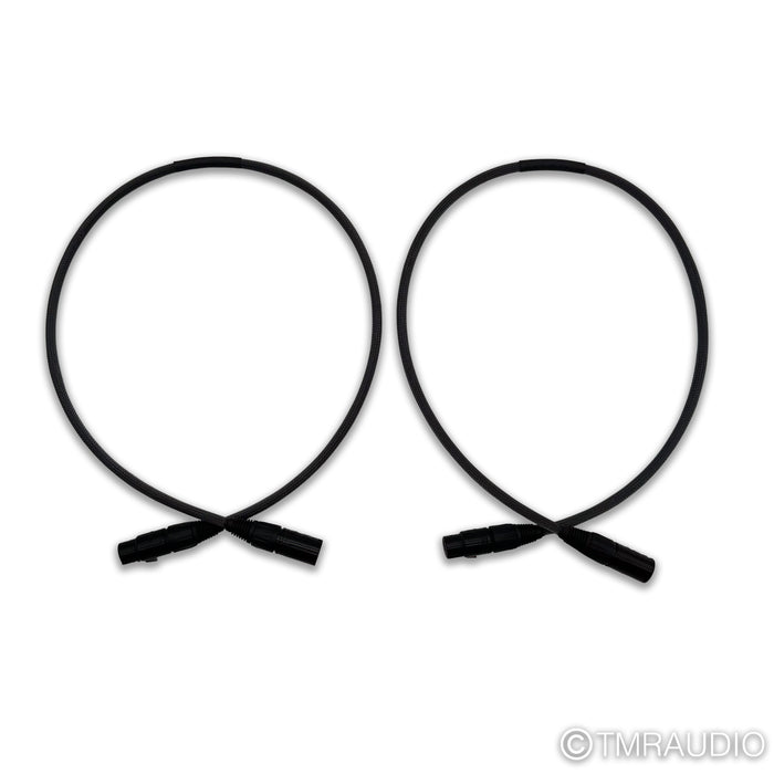 Moon Audio Black Dragon XLR Cables; 3ft Pair Balanced Interconnects