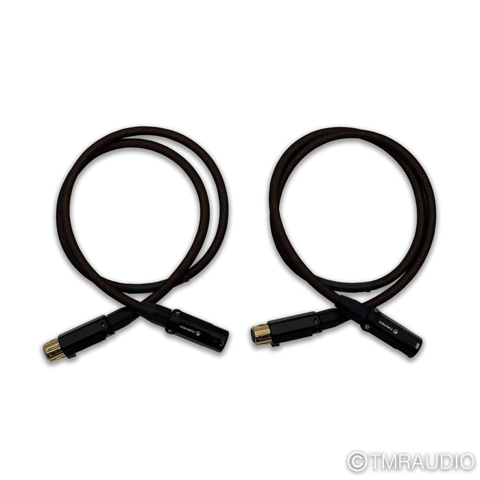 Moon Audio Bronze Dragon XLR Cables; 3ft Pair Balanced Interconnects