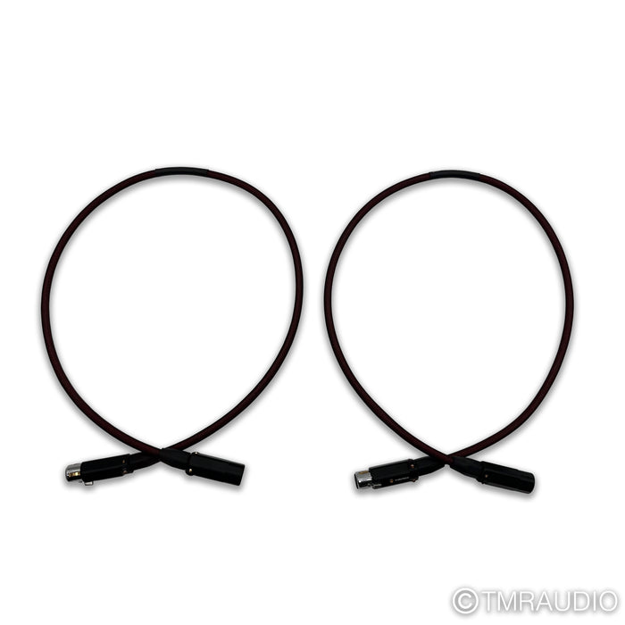 Moon Audio Silver Dragon XLR Cables; 3ft Pair Balanced Interconnects