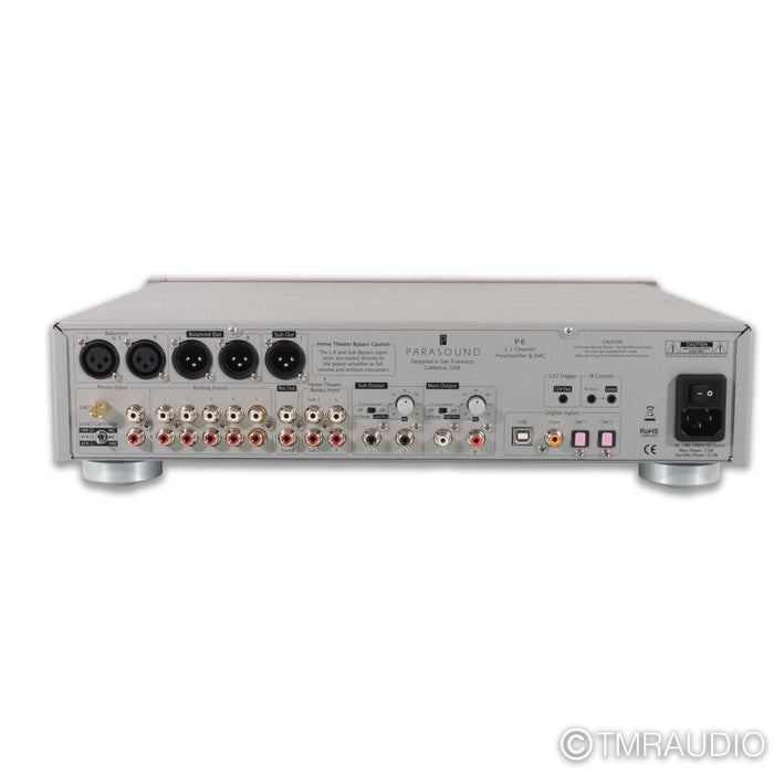 Parasound Halo P6 Stereo Preamplifier, P 6; MM / MC Phono (No Remote)