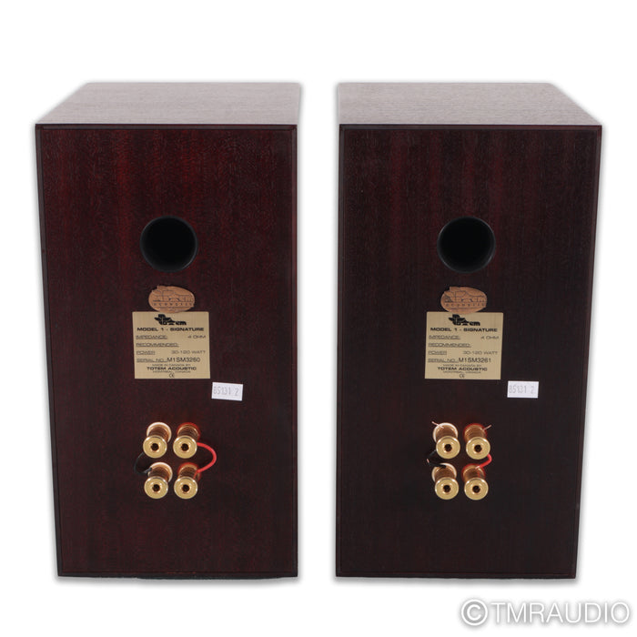 Totem Acoustic Model 1 Signature Bookshelf Speakers; Mahogany Pair