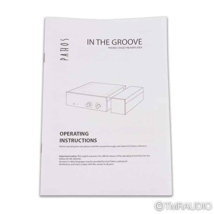 Pathos In the Groove Phono Preamplifier;  MM / MC