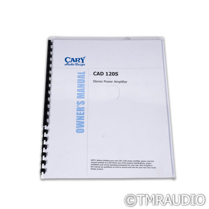 Cary Audio Design CAD 120S Stereo Tube Power Amplifier