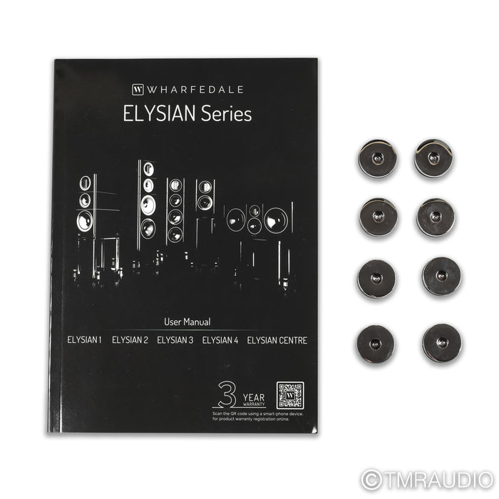 Wharfedale Elysian 4 Floorstanding Speakers; Walnut Pair (Low Hours)