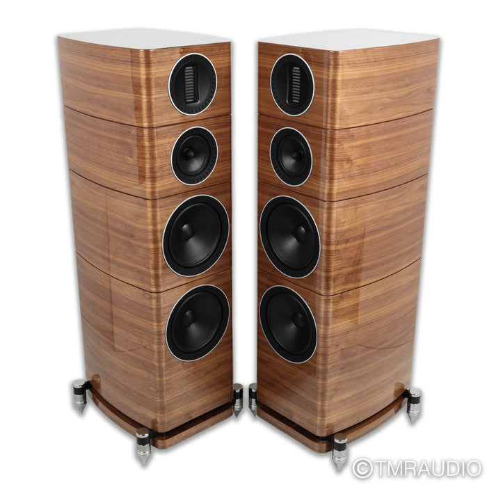 Wharfedale Elysian 4 Floorstanding Speakers; Walnut Pair (Low Hours)
