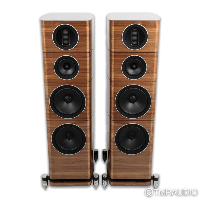 Wharfedale Elysian 4 Floorstanding Speakers; Walnut Pair (Low Hours)