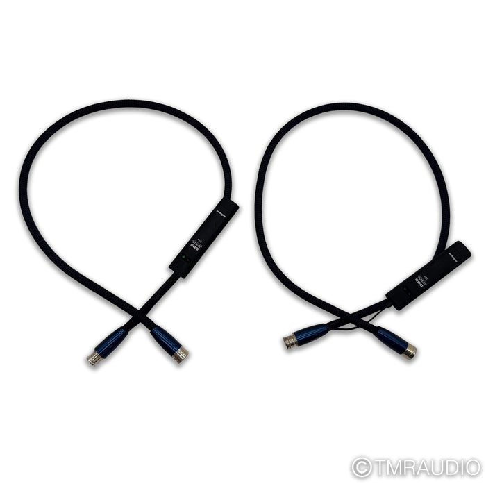 AudioQuest Water XLR Cables; 1m Pair Balanced Interconnects