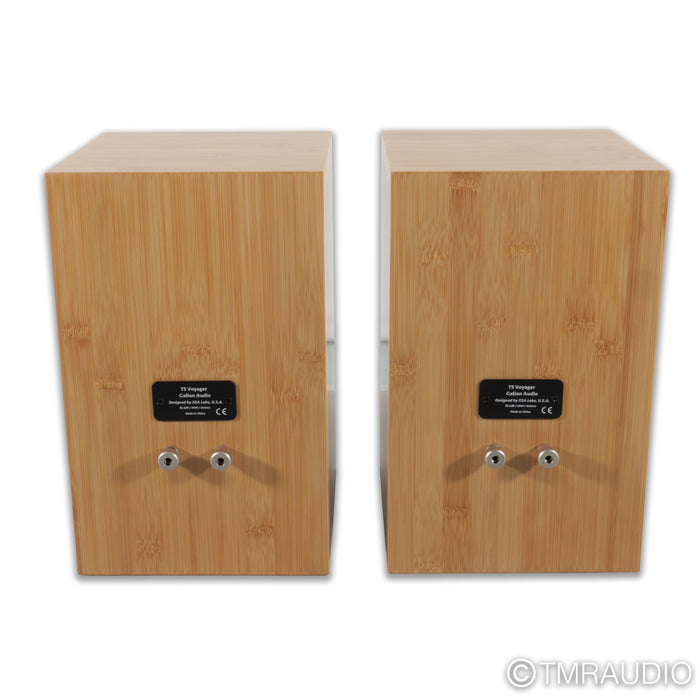 Galion Audio TS Voyager Mk2 SE Bookshelf Speakers; Natural Bamboo Pair