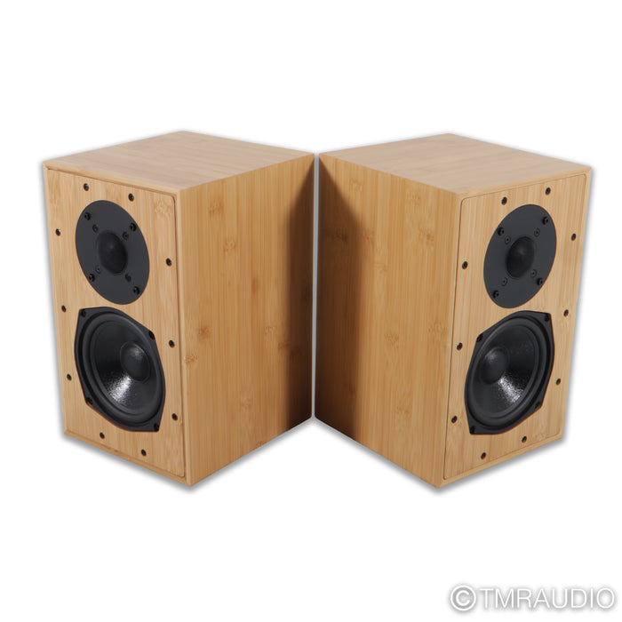 Galion Audio TS Voyager Mk2 SE Bookshelf Speakers; Natural Bamboo Pair