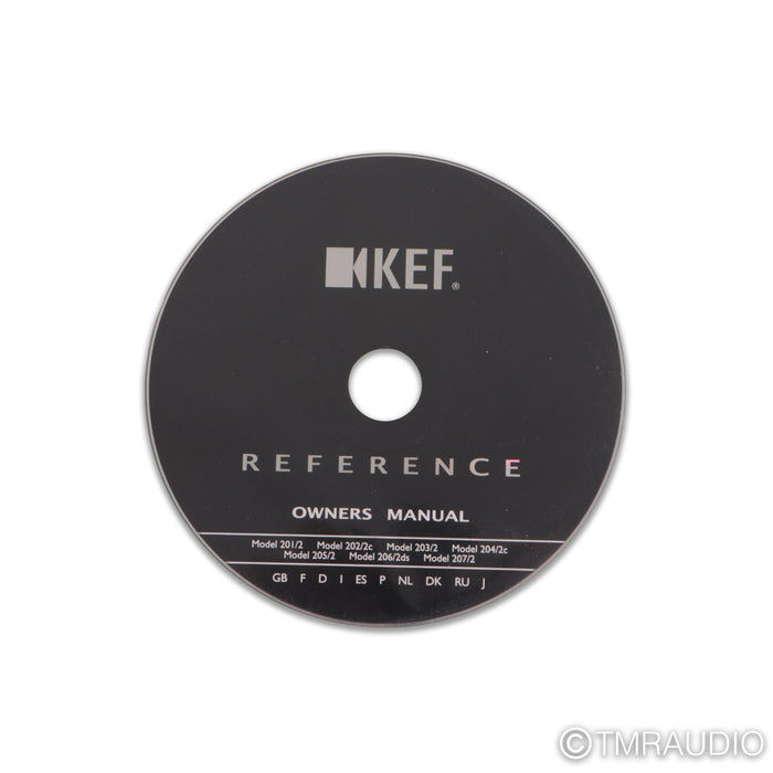 KEF Reference 201/2 Bookshelf Speakers; Cherry Pair
