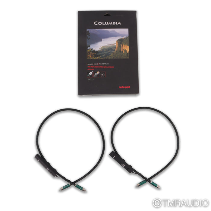 AudioQuest Columbia RCA Cables; 1m Pair Interconnects