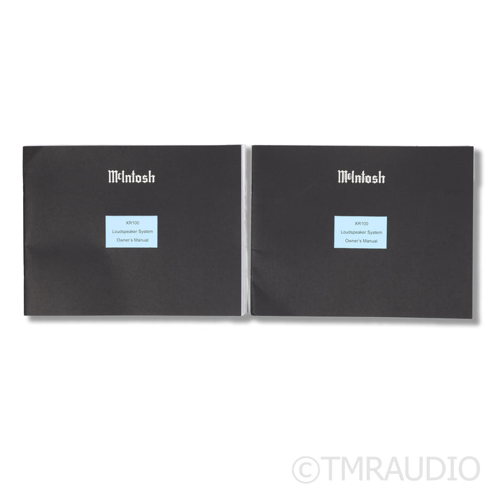 McIntosh XR100 Floorstanding Speakers; Gloss Black Pair