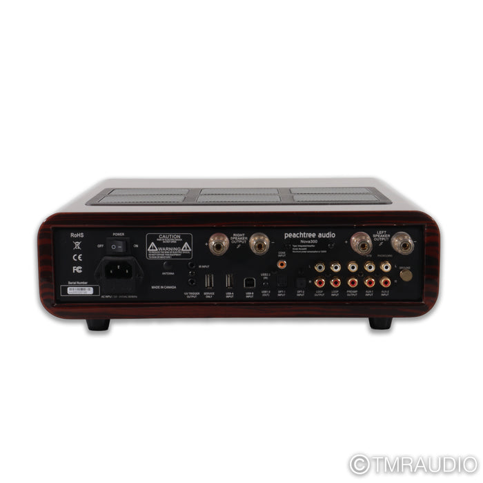 Peachtree Audio Nova300 Stereo Integrated Amplifier; Gloss Ebony Mocha; MM Phono