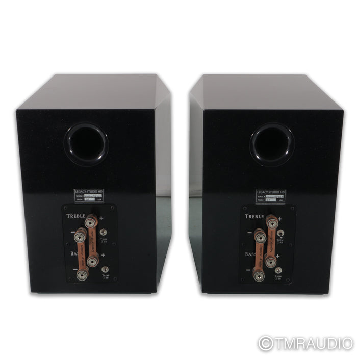 Legacy Audio Studio HD Bookshelf Speakers; Black Pearl Pair (No Grills)