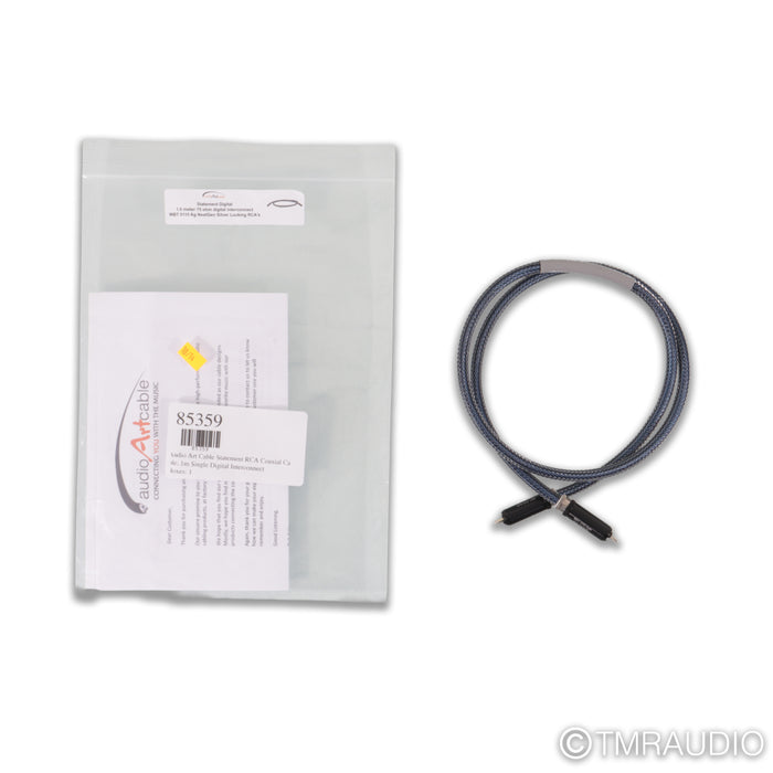 Audio Art Cable Statement RCA Coaxial Cable; 1m Single Digital Interconnect