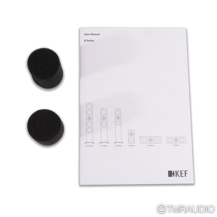 KEF R3 Meta Bookshelf Speakers; Walnut Pair