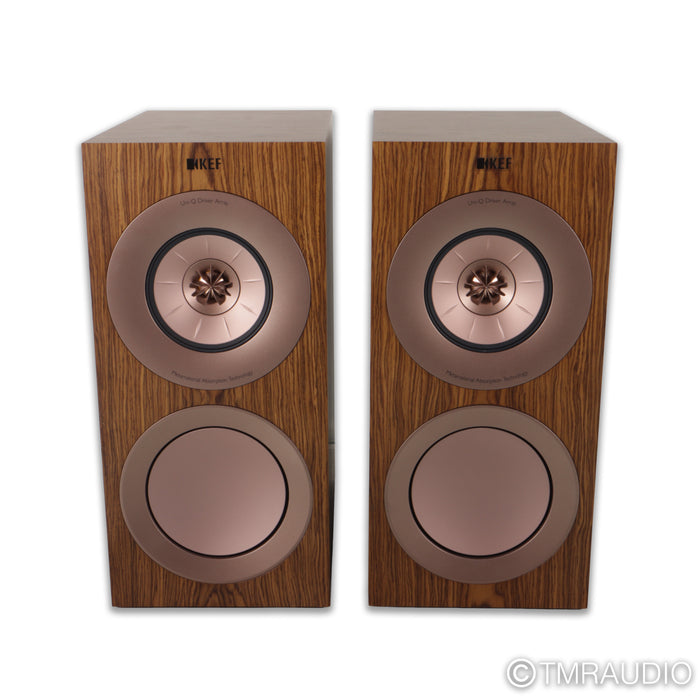 KEF R3 Meta Bookshelf Speakers; Walnut Pair