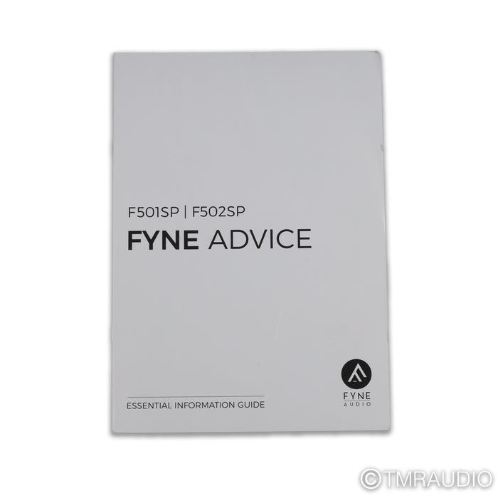 Fyne Audio F501SP Floorstanding Speakers; White Pair