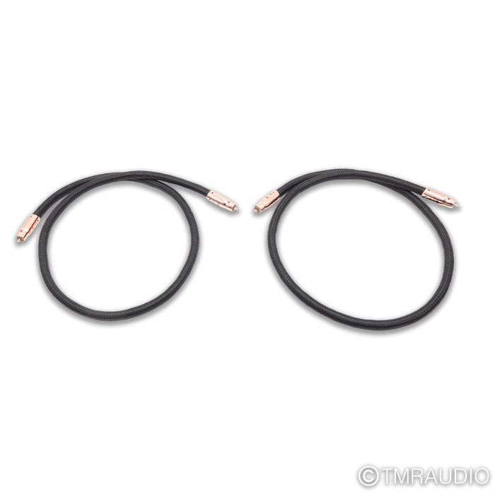 AudioQuest Black Beauty RCA Cables; 1m Pair Interconnects