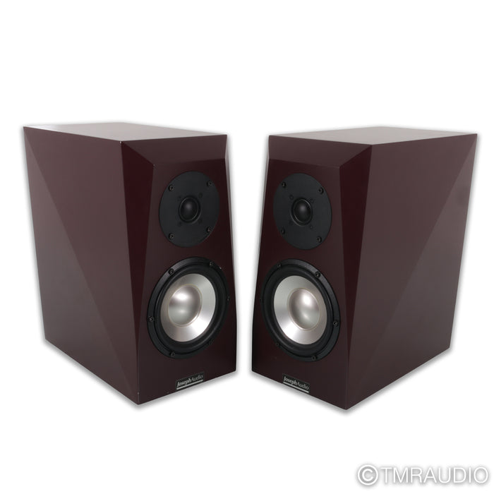 Joseph Audio Prism Bookshelf Speakers; Burgundy Pair
