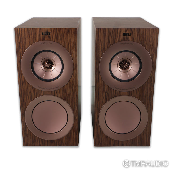 KEF R3 Meta Bookshelf Speakers; Walnut Pair