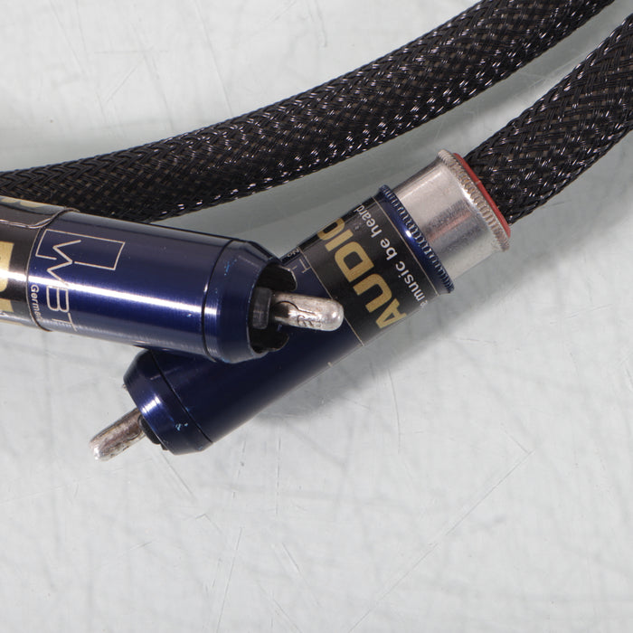 VH Audio Pulsar AG RCA Cables; 1.5m Pair Interconnects; WBT Nextgen