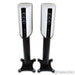 Borresen C1 Bookshelf Speakers; White Pair with Stands