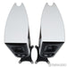Borresen C1 Bookshelf Speakers; White Pair with Stands