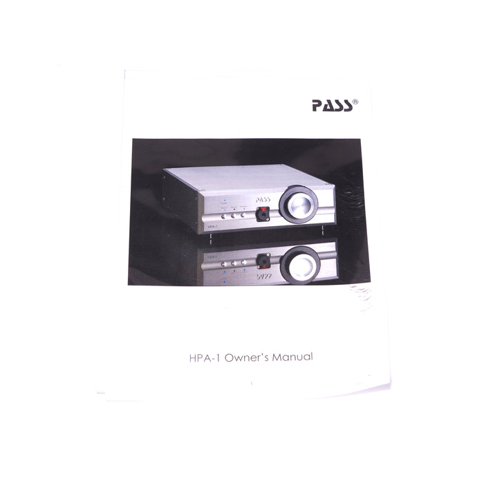Pass Labs HPA-1 Headphone Amplifier