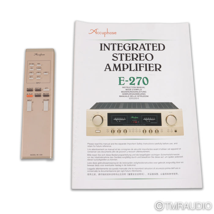 Accuphase E-270 Stereo Integrated Amplifier; w/ Optional DAC