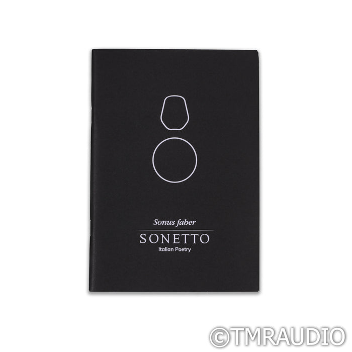 Sonus Faber Sonetto III Floorstanding Speakers; Walnut Pair