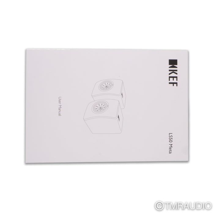 KEF LS50 Meta Bookshelf Speakers; Black Pair