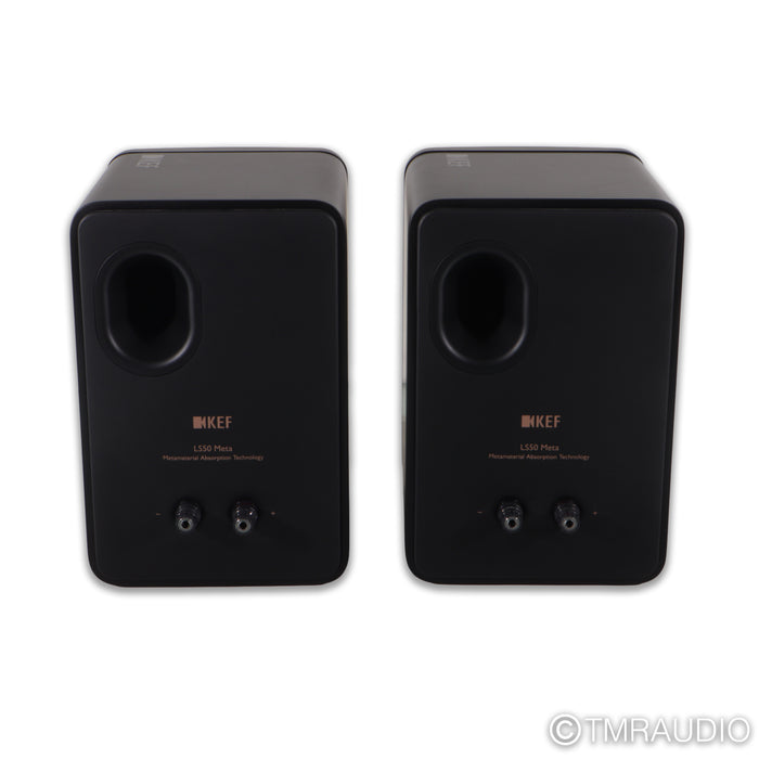 KEF LS50 Meta Bookshelf Speakers; Black Pair