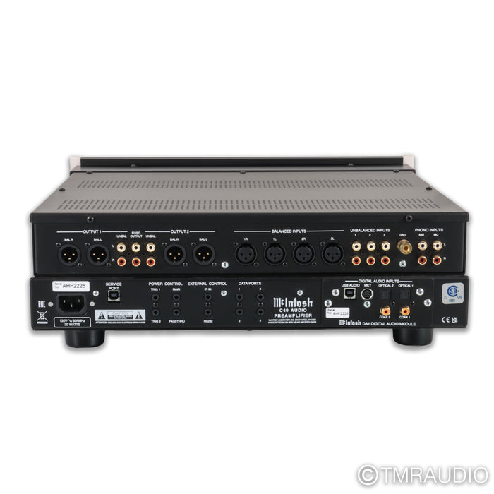 McIntosh C49 Stereo Preamplifier; MM / MC Phono; DA1 DAC Module