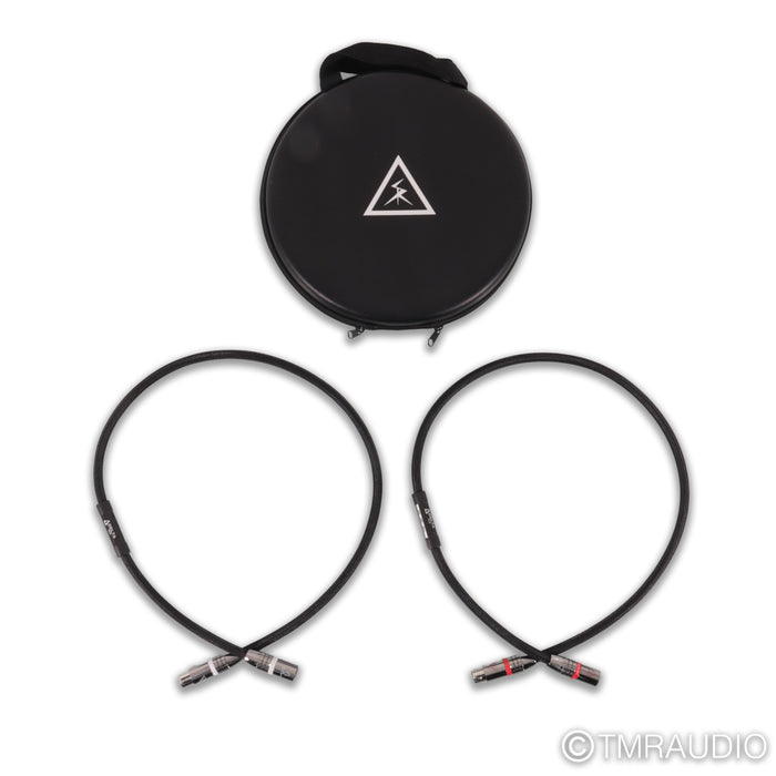 Shunyata Research Delta V1 XLR Cables; 1m Pair Balanced Interconnects