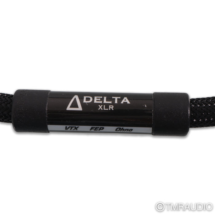 Shunyata Research Delta V1 XLR Cables; 1m Pair Balanced Interconnects