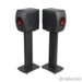 KEF LS50W Wireless Active Bookshelf Speakers; Titanium Grey Pair with Stands