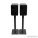 KEF LS50W Wireless Active Bookshelf Speakers; Titanium Grey Pair with Stands