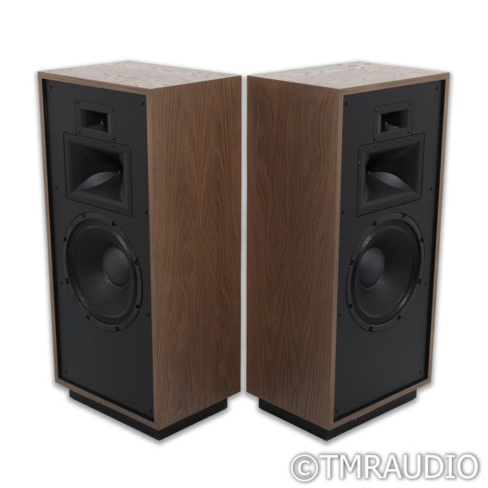 Klipsch Forte IV Floorstanding Speakers; Distressed Oak Pair w/ Lambswool Grill