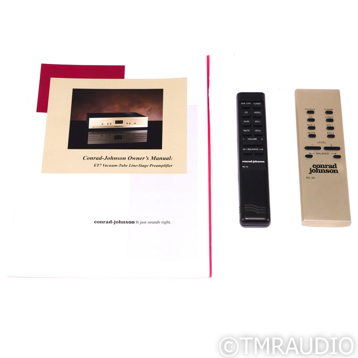 Conrad-Johnson ET7-S2 Stereo Hybrid Preamplifier (New Tube)