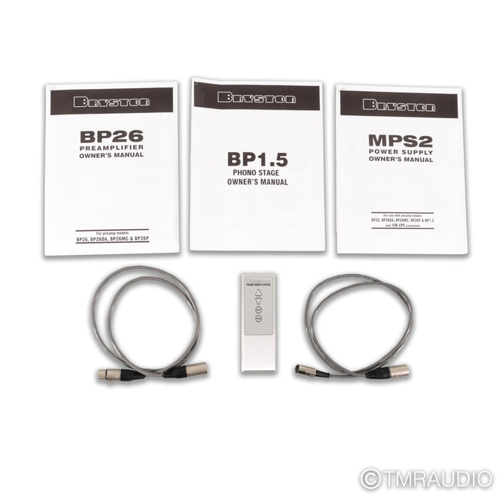Bryston BP-26 Preamplifier / BP-1.5 Phono Preamplifier; MPS-2 Power Supply