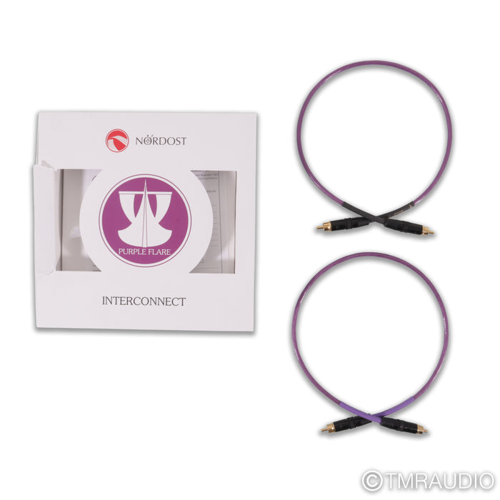 Nordost Purple Flare RCA Cables; 0.6m Pair Interconnects